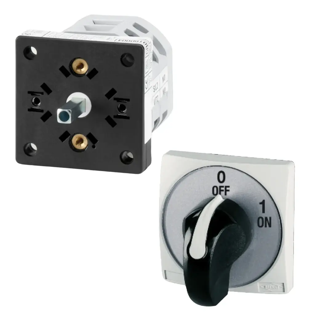 3 Pole | 16 Amp On-Off Cam Switch | Rear Panel Mounting | 690VAC | 3-Phase | Includes Handle