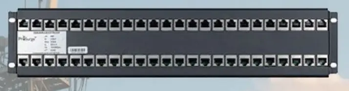 RJ45 1G Series, 24-Port PoE SURGE PROTECTOR - 19’’ BAY DESIGN