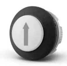 PLN004 - Up Arrow - White - Soft Touch Pendant Station Button