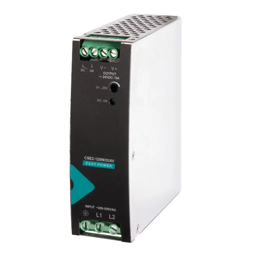 High Voltage DIN Rail Power Supply | 180-550VAC Input | 120W 12VDC 10A Output 