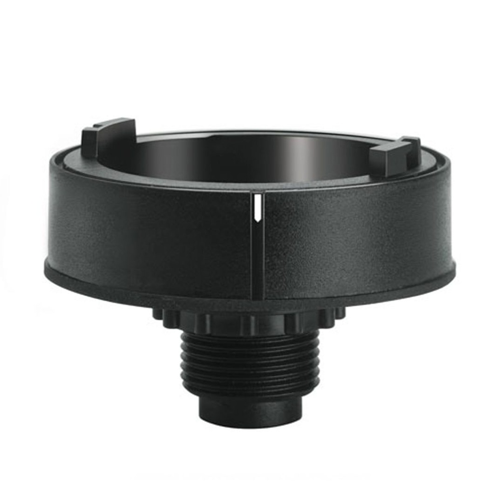 Fixing Base for Signal  Light Modules, 22mm hole mounting type, plastic, black