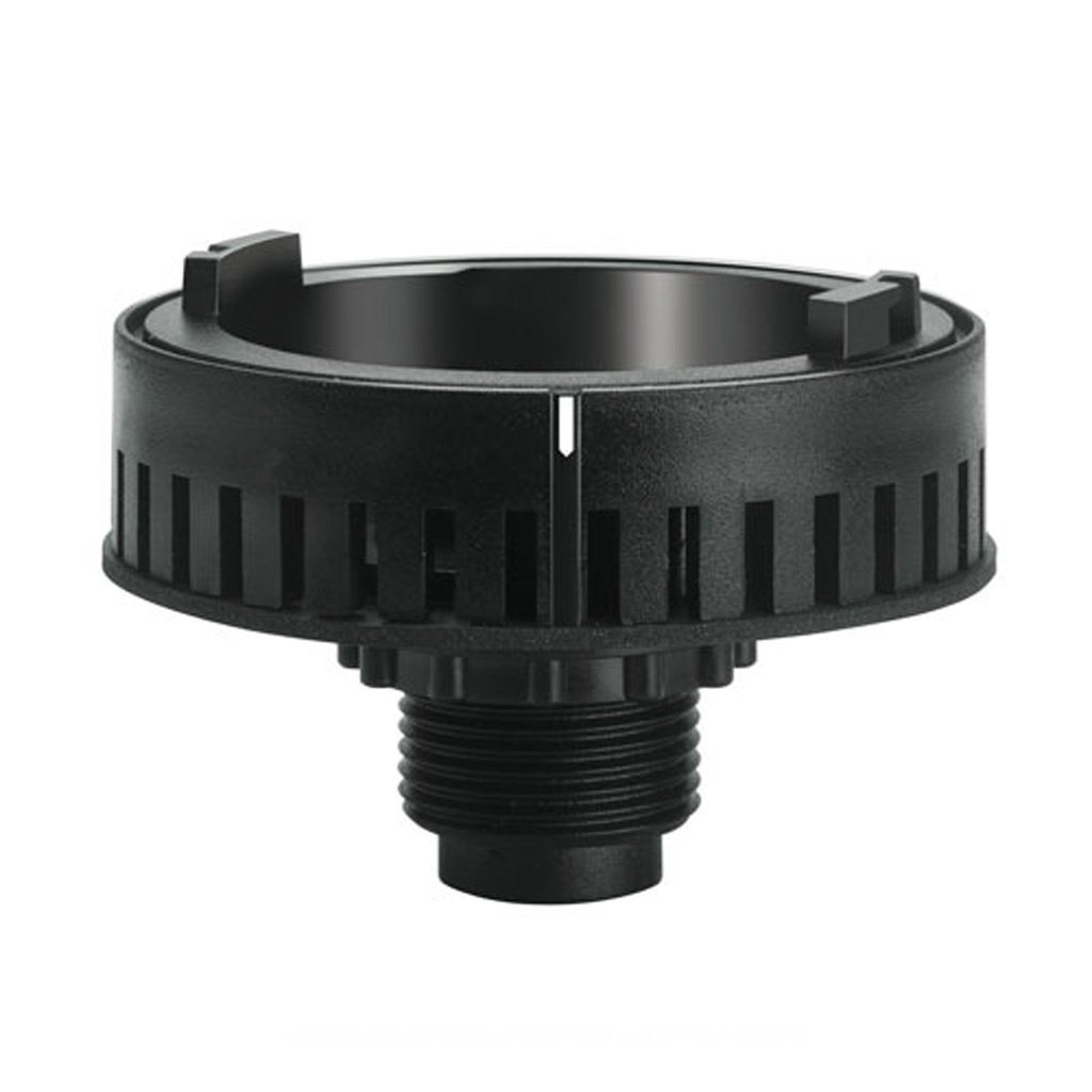 Fixing Base for Signal  Sound Modules, 22mm hole mounting type plastic, black