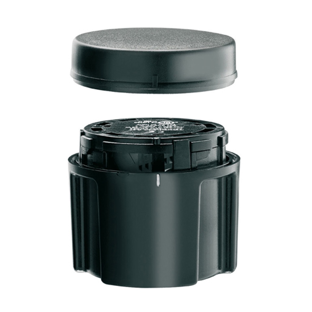CONNECTION MODULE complete w/Cover, For metal tubes, black color, bottom entry