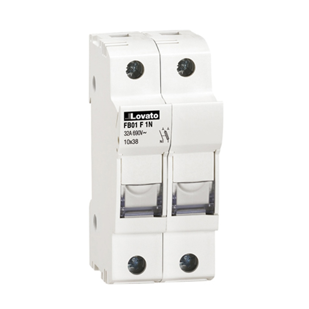 Fuse Holder UL Recognized And CSA Certified, For 10X38mm Fuses. 32A, 1P+N