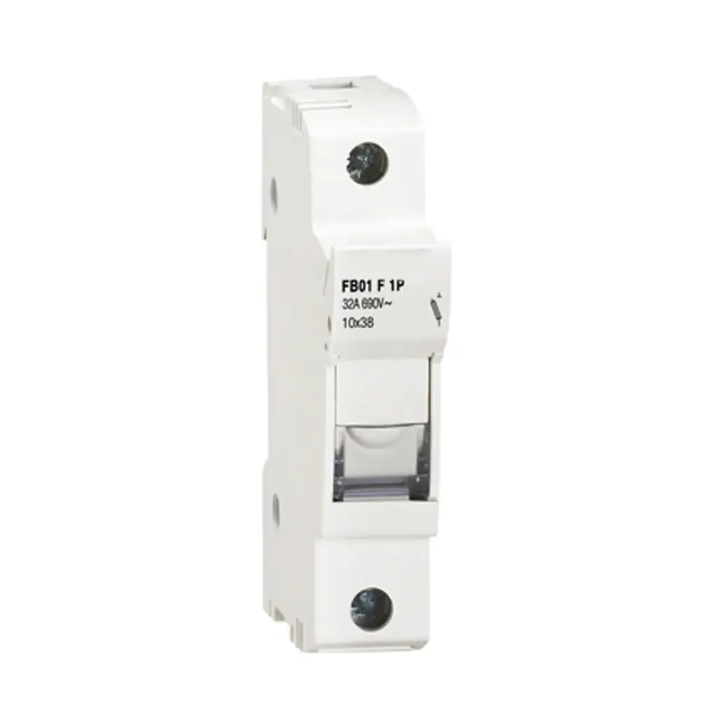 ASI AFB01F1P DIN Rail Fuse Holder | 600V, 30A, 1-Pole, 10x38mm Midget Cartridge Fuse
