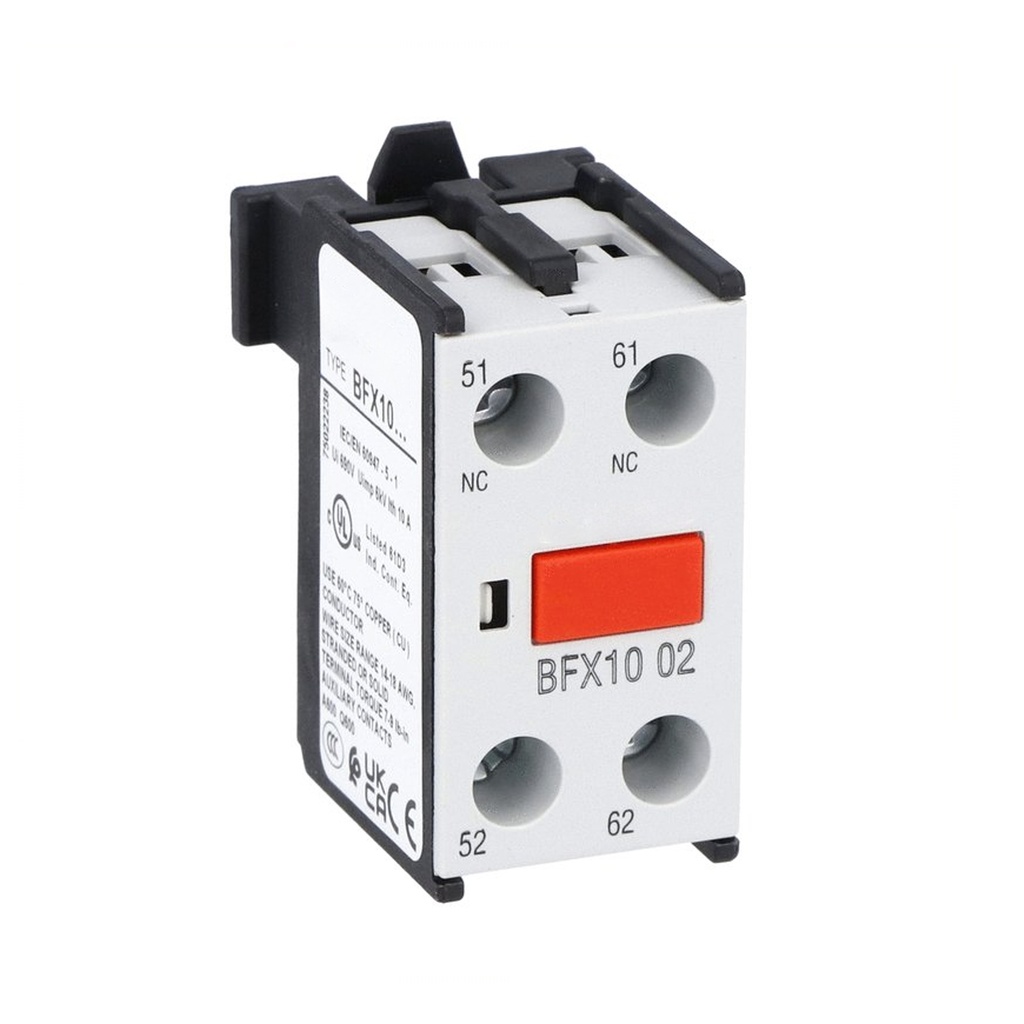 Contactor Auxiliary Contact, 2 NC Contacts