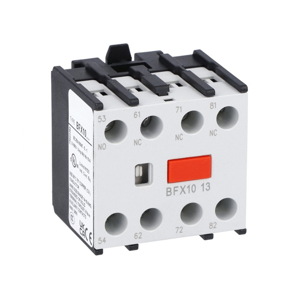 Contactor Auxiliary Contact, 1 NO and 3 NC Contacts