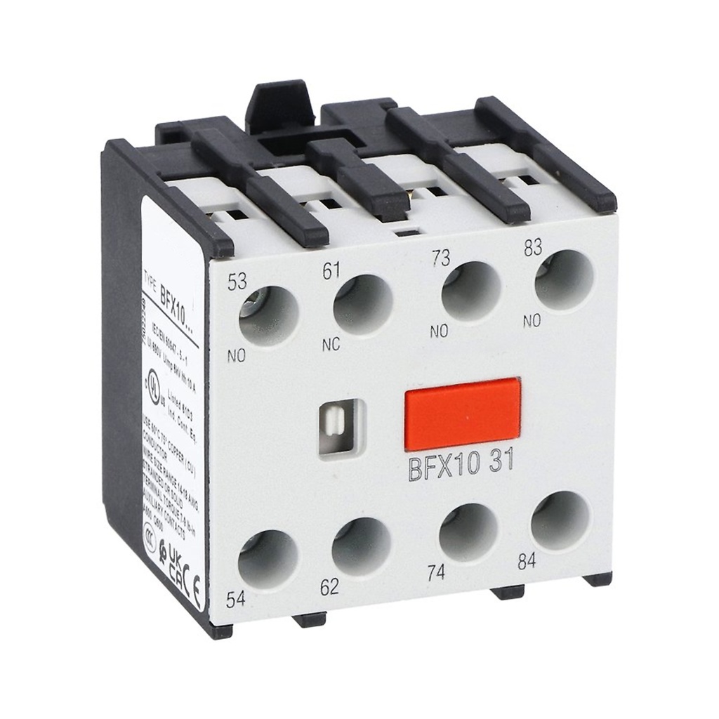 Contactor Auxiliary Contact, 3 NO and 1 NC Contacts