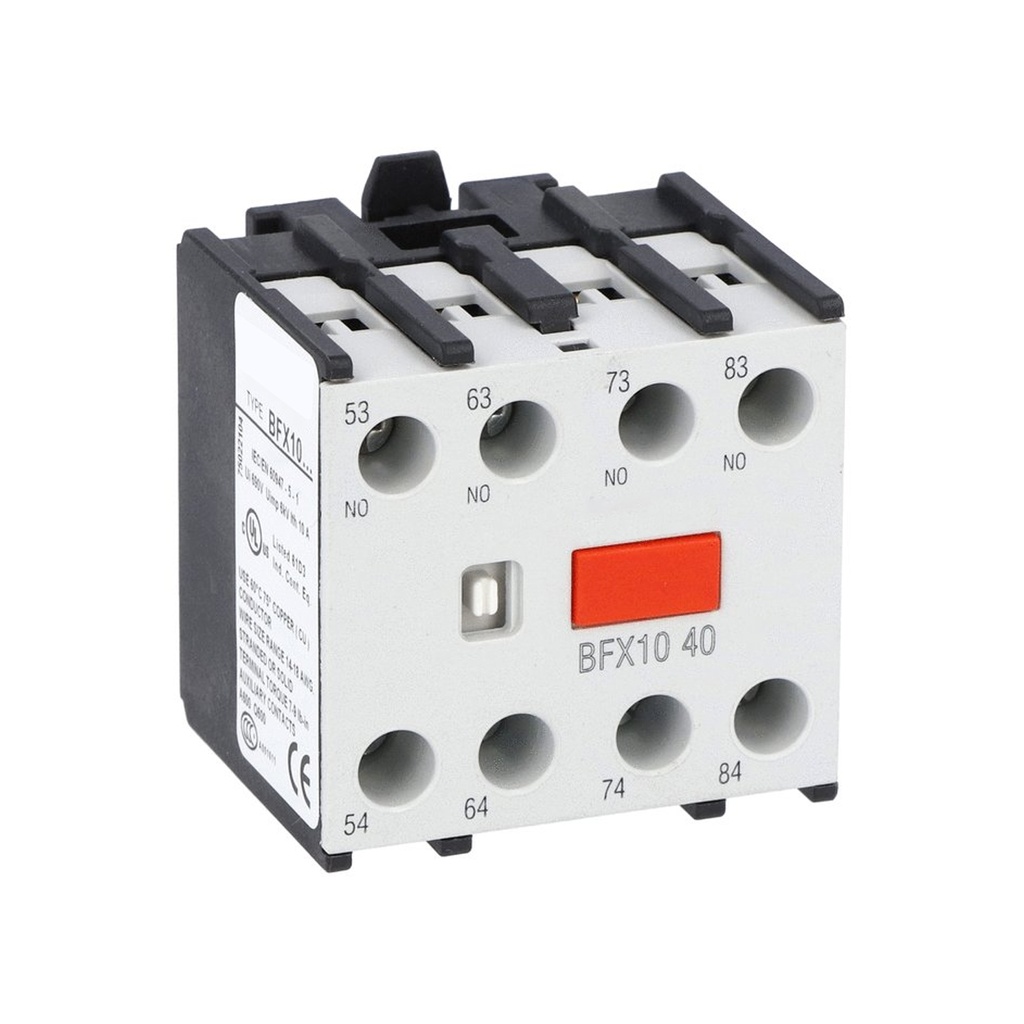 Contactor Auxiliary Contact, 4 NO Contacts