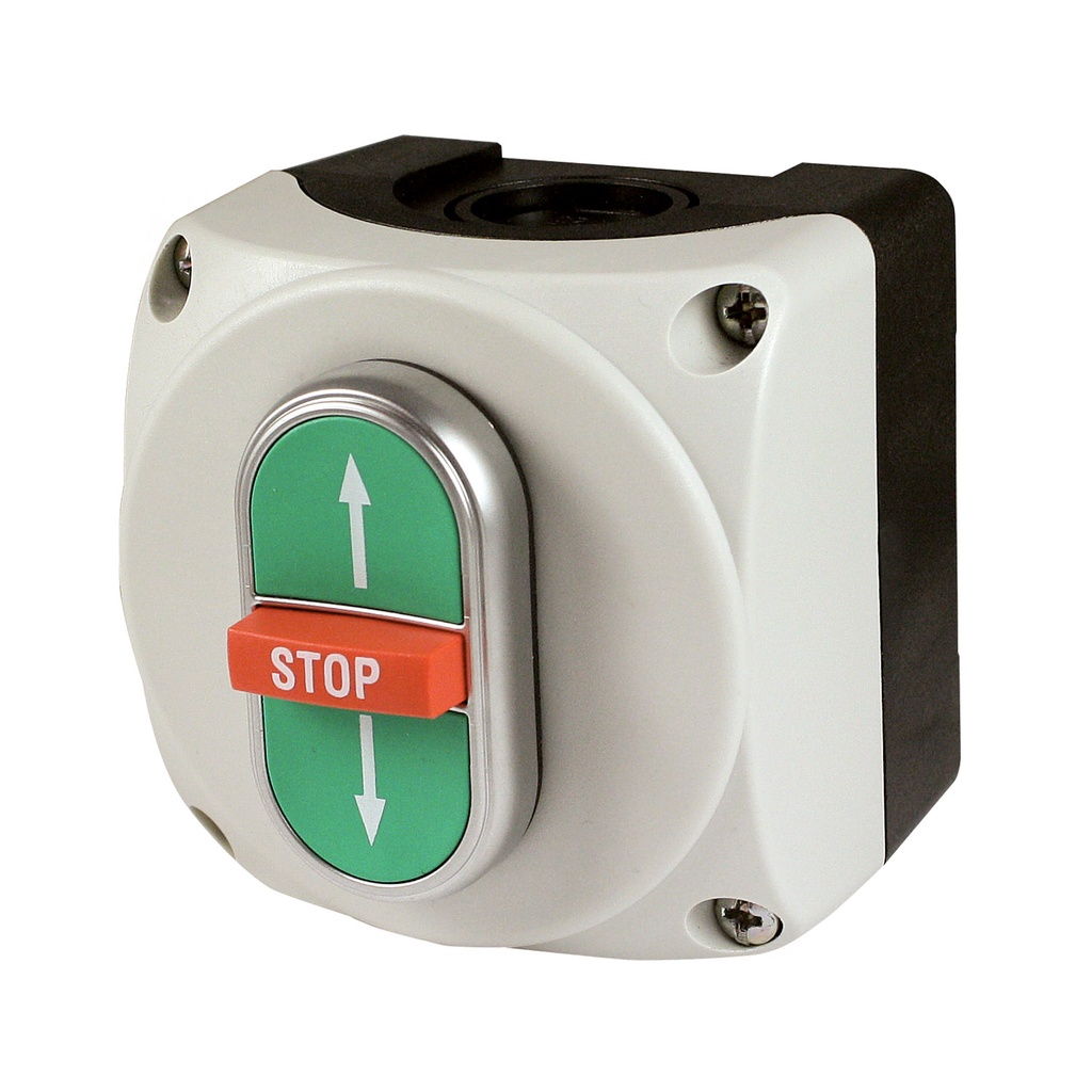 Up Down Control Station, 3 Function Station Up Down Off, Compact Polycarbonate Housing, Local Control Station Motor, GCSP-1H-101