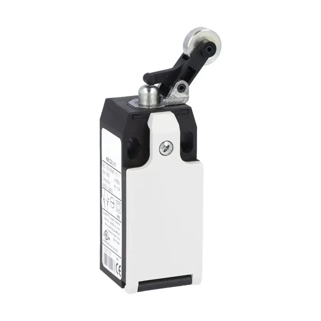 Side push lever Limit Switch, Slow Break, Make before break, 1 N.O.+1 N.C. Contacts, Metal Roller