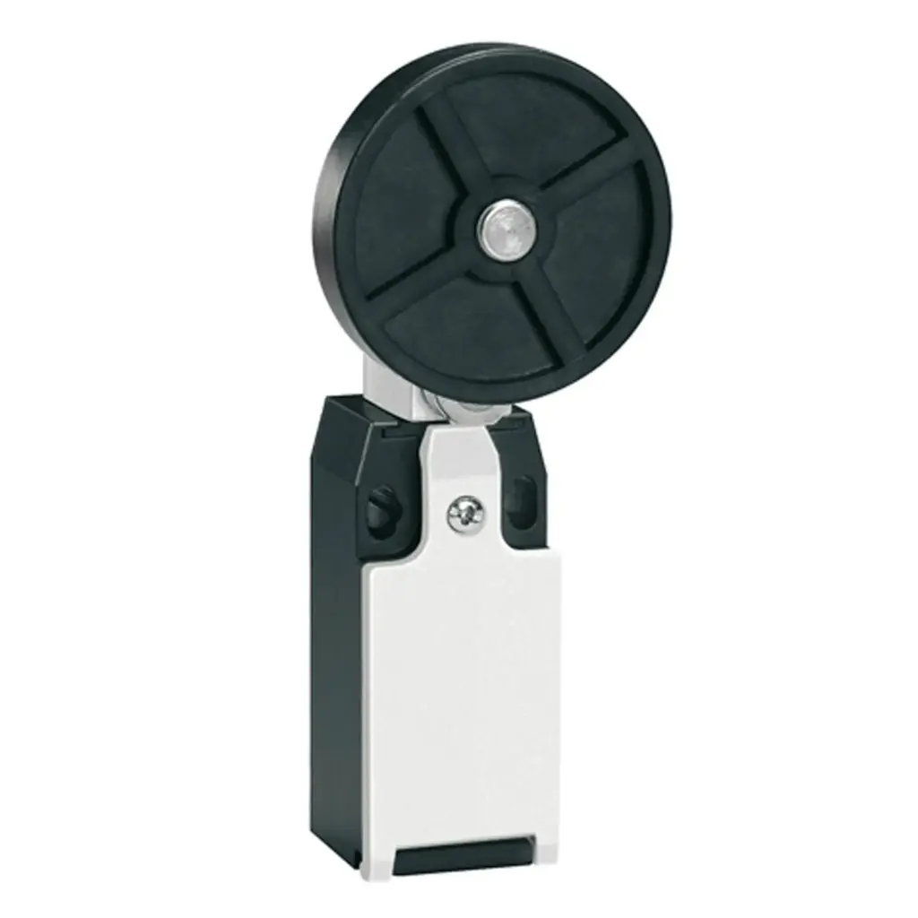 Roller lever plunger Limit Switch, Slow break, 3 N.C. Contacts, rubber roller