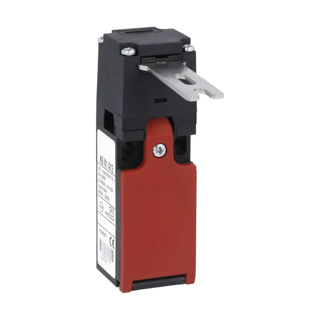 Key operated Safety Interlock Switch, straight key shape, key is included, Slow break, 2 N.O.+1 N.C. Contacts