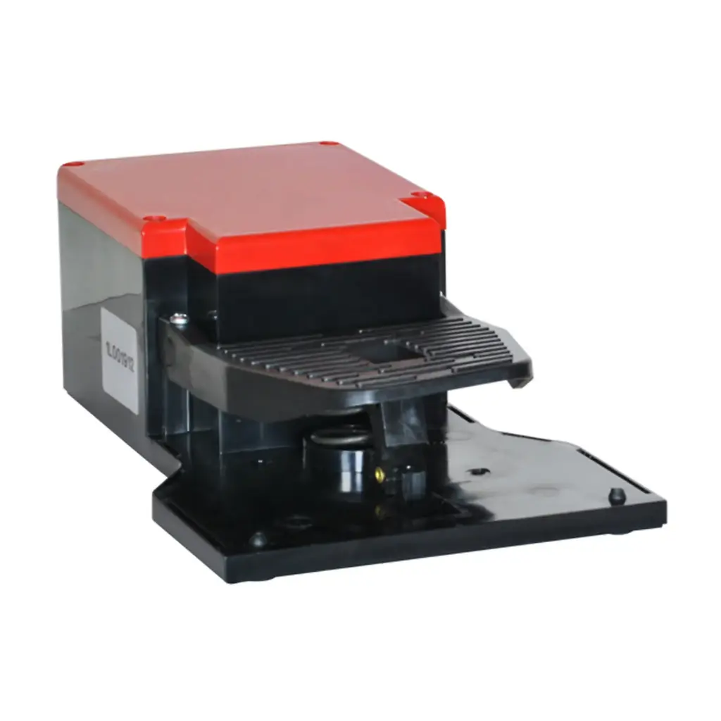 One Pedal Foot Limit Switch, Open Module with pedal actuator lock, Plastic body, snap action, 1 N.O.+1 N.C. Contacts