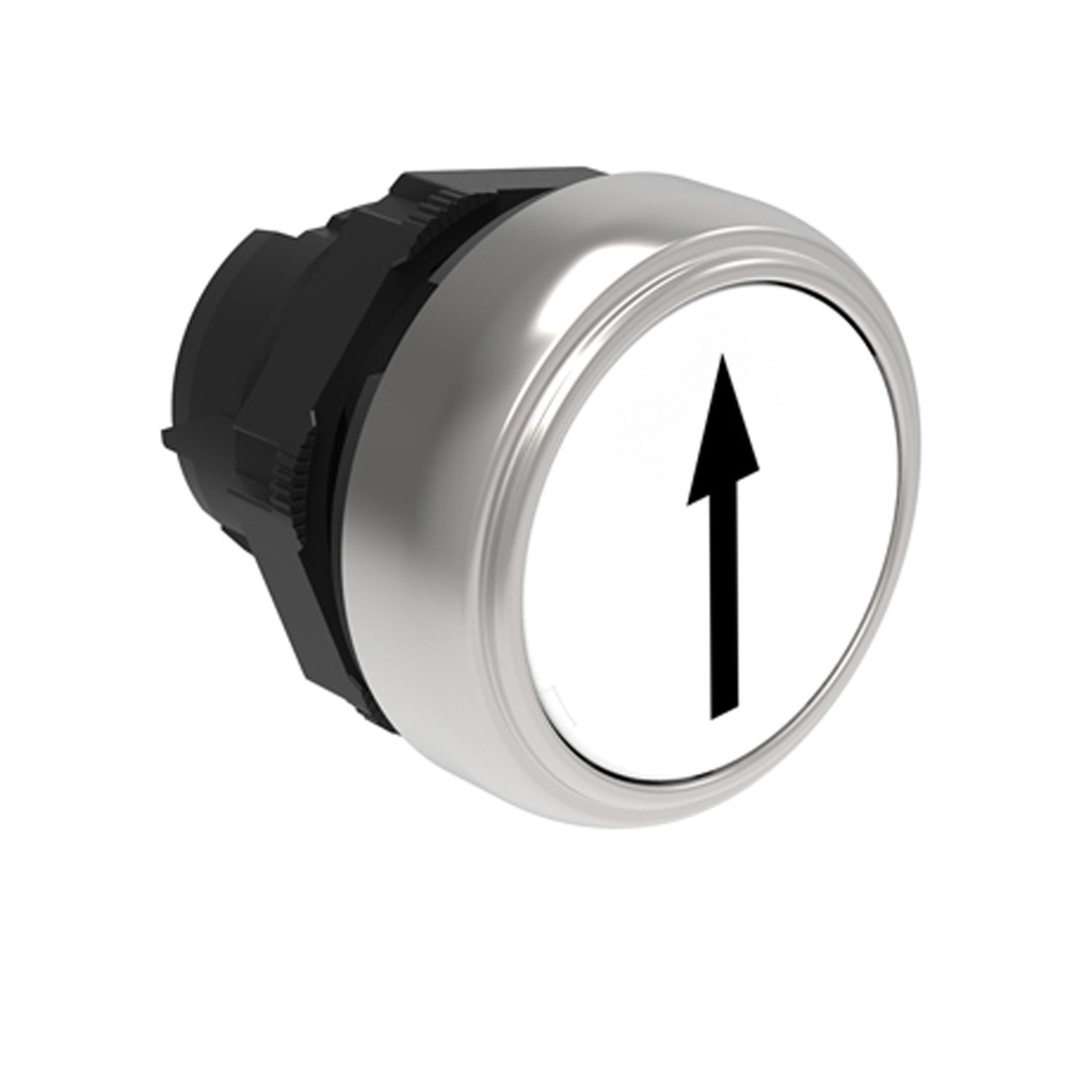 22mm Momentary Push Button UP or DOWN Indication Arrow,White, Flush