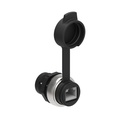 Waterproof Industrial RJ45 Connector, Cat6, Rear Mount, IP65, NEMA 4X