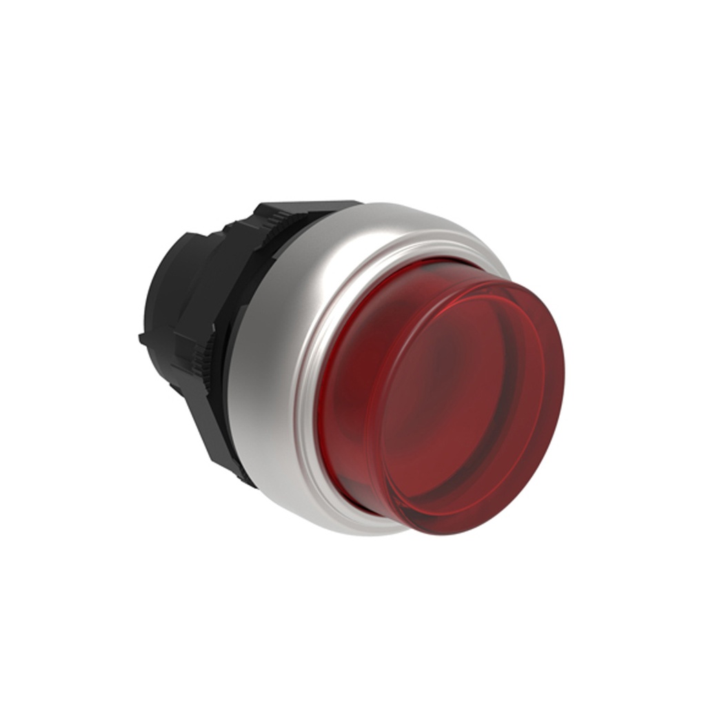 Illuminated Push On Push Off Button Switch, Extended, RED, 22mm