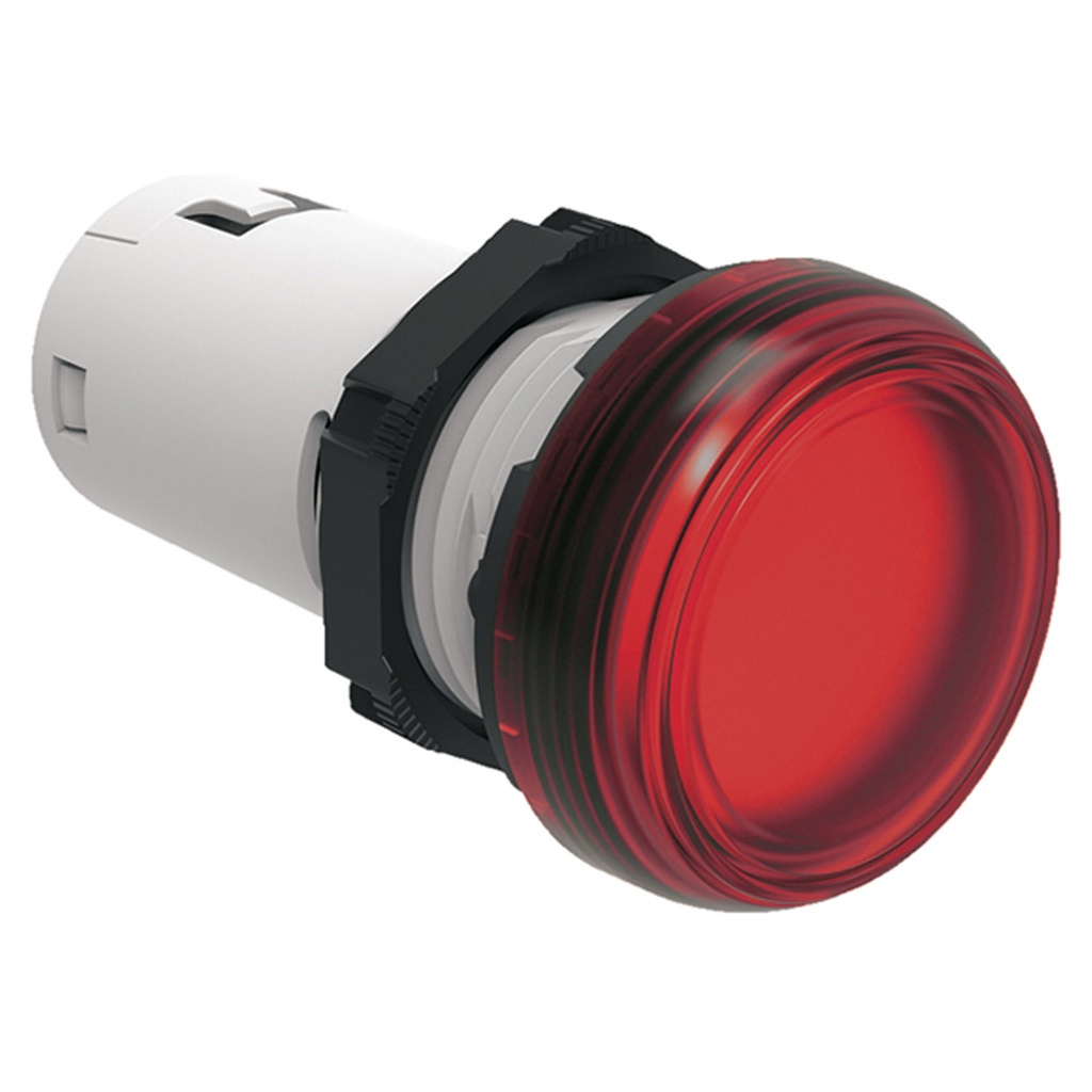 110 Volt LED Panel Light, Red, 22mm Mount, cULus, LPMLE4