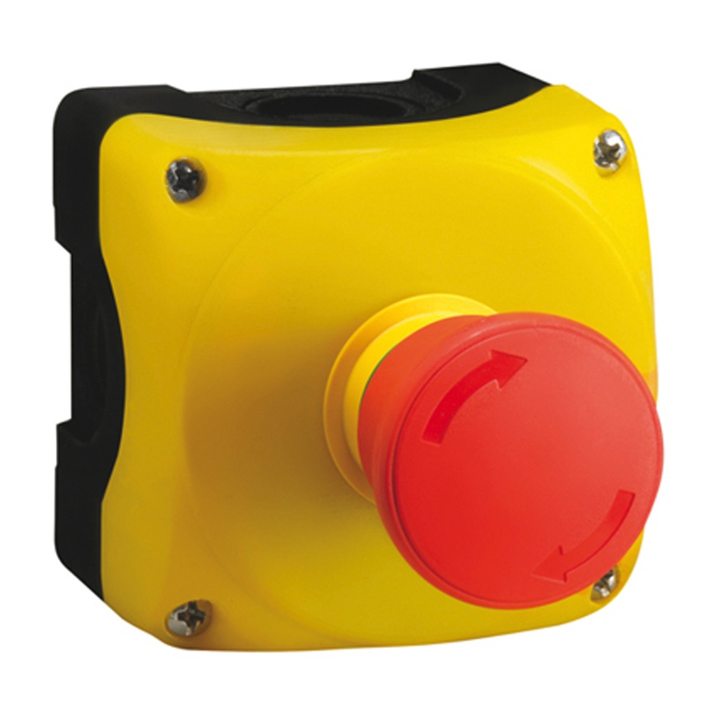Emergency Stop Push Button Station with Red 40mm Turn-to-Release Estop