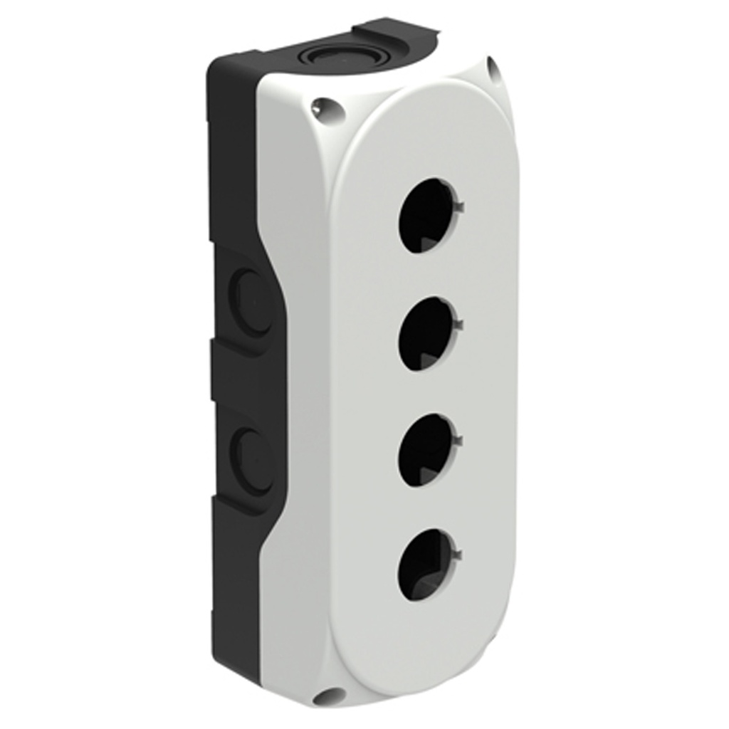 Control Station Enclosure, 4 Position, Plastic, Waterproof IP69K