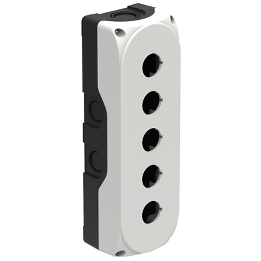 Waterproof Control Station, 5 Position, 22mm, Gray, IP69K, UL