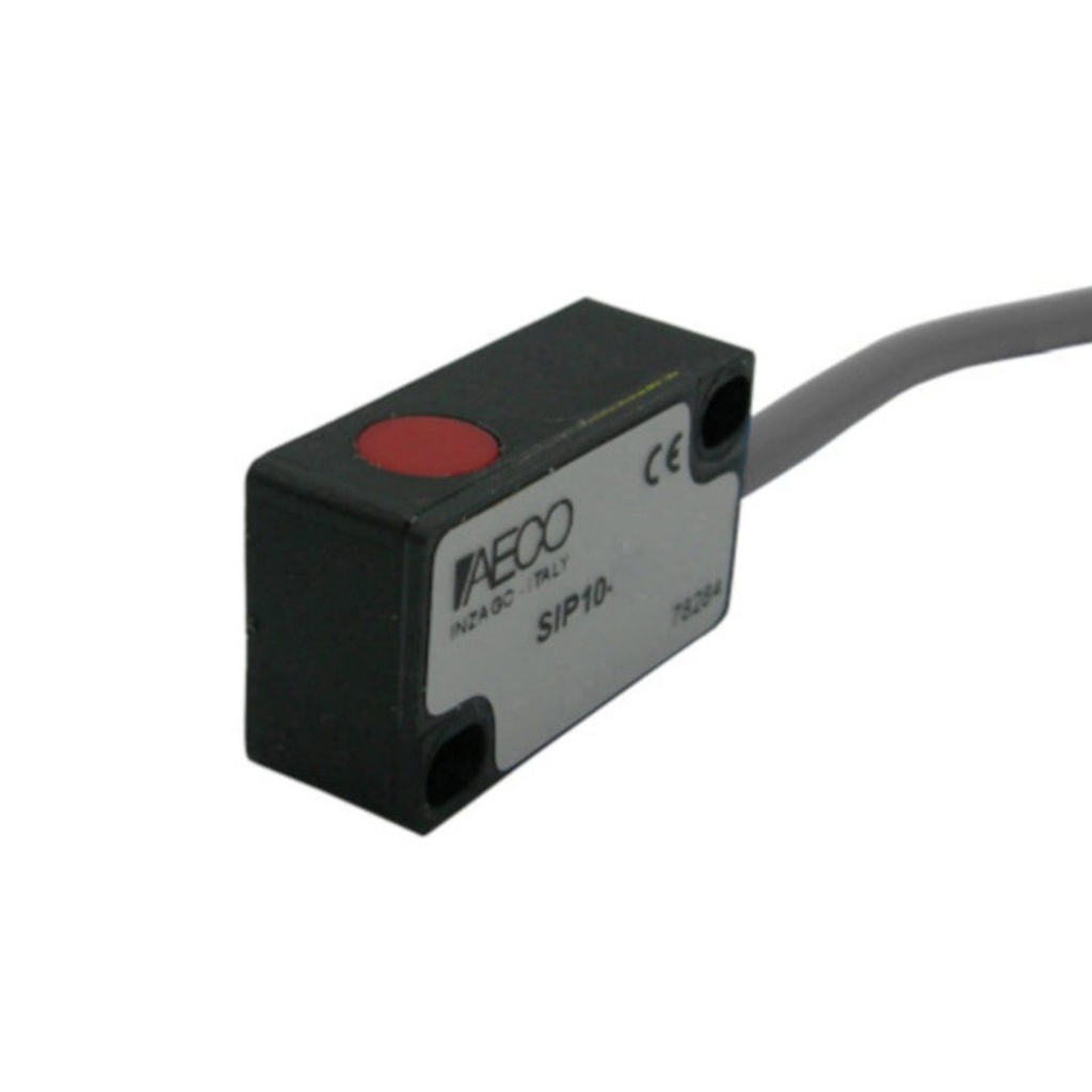 2mm Side Sensing inductive proximity sensor, Shielded, 6-30 VDC, NPN-N.O., pre-wired with 2 meter cable, 8x8x40mm