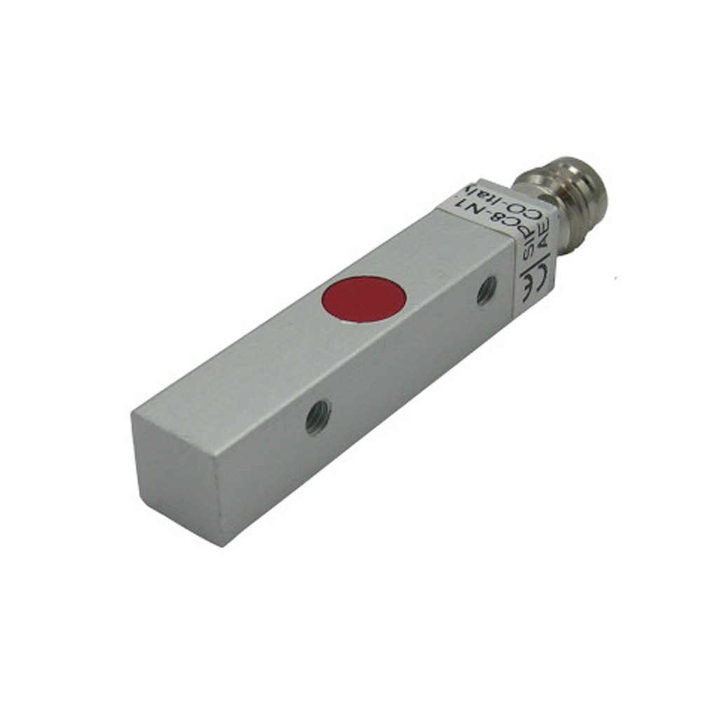 1.5mm Center Sensing inductive proximity sensor, Shielded, 5-30 VDC, M8 Connector, 8x8x40mm