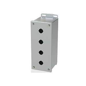 [SCE-4PBXSSI] Push Button Enclosure, 22.5mm, 4 Hole, 304 Stainless Steel, NEMA 4X