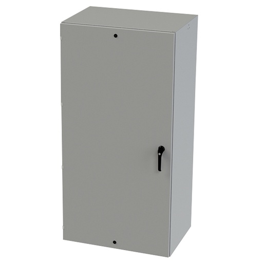 [SCE-72EL3624LPPL] NEMA 3R, 4, 12 Enclosure, Wallmount, 72" H x 36" W x 24" D, Carbon Steel, Powder Coat gray