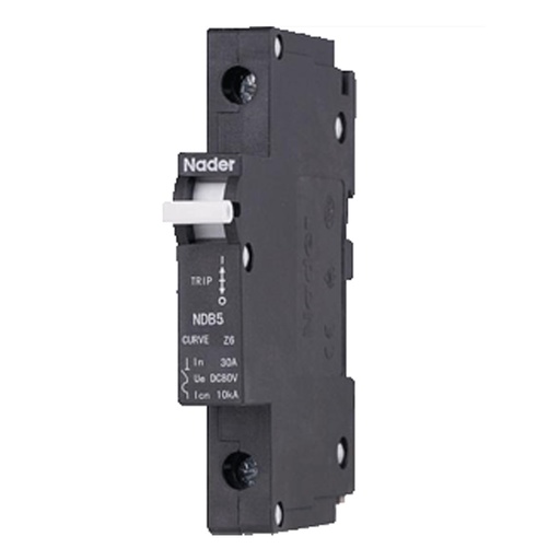 [NDB5-J415-1P] 15 Amp, 1 Pole, 240V AC, Trip Curve: J4, DIN Rail Mount-Hydraulic-Magnetic Circuit Breaker, UL1077