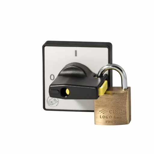 [003-0031] Cam Switch Handle, Lockable 7, Position, 48x48mm, Black/Gray