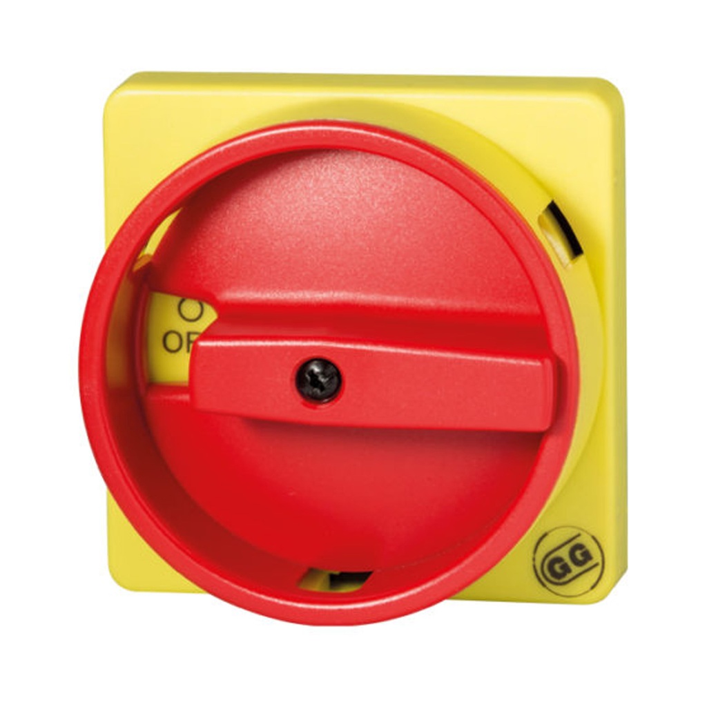 ACTUATOR 67X67 YELLOW-RED DOOR INTERLOCK Ø22 LOCK | SourceASI.com