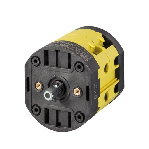[C0320007R] Rotary Cam Switch, 2 Position, On-Off, Load Break Switch, 3 Pole With Spring Return (Momentary), 32A 600 Vac Spring, Return, Rear Panel, Door Mount