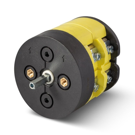 [C0630011R] 63 Amp 4 Pole Changeover Switch, 63 Amp Four Pole Rotary Changeover Switch, Rear Panel Mount, UL508 Listed