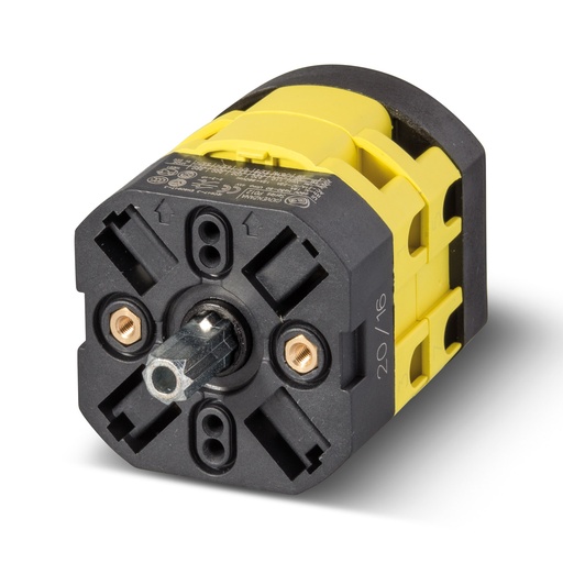 [P0120031R] Reversing Dahlander Pole Changing Two Speed Switch For 3 Phase Motor Up To 5 HP, 12A, 600V, Nema 4X, Rear panel Mounting, UL508 Listed