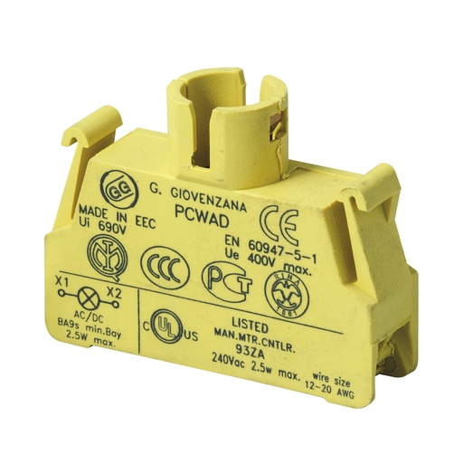 [PCWAD] BA9s Lamp holder Contact Block for TLP Stations (bulb not included)