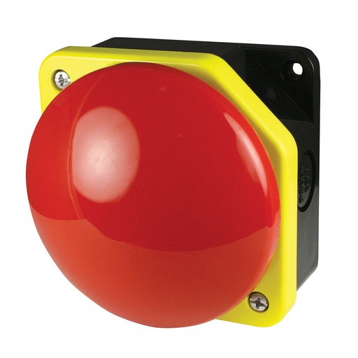 [PG1M9W10] 90mm Large Red Momentary Push Button with Enclosure and 1 Normally Open Contact