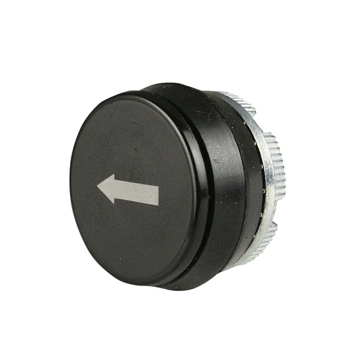 [PL005023] Push Button Momentary Switch Black, 22mm, White LEFT Arrow