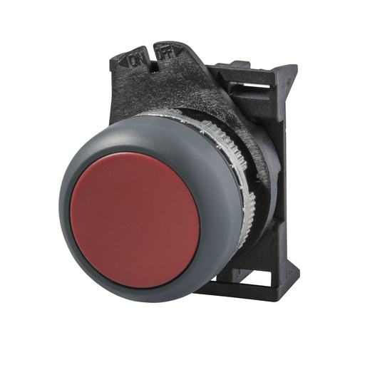 [PPRN1GL] Red Waterproof Push Button Switch, 22mm Momentary Push Button, Flush, NEMA 4X