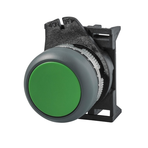 [PPRN2GL] Green Waterproof Push Button Switch, 22mm Momentary Push Button, Flush, NEMA 4X