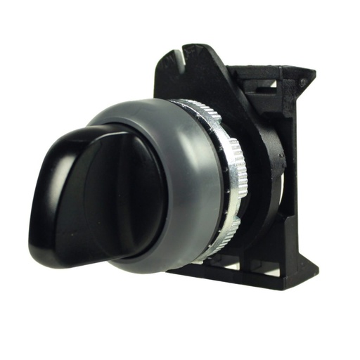 [PSMB8D0GL] 2 Position Maintained Selector Switch, 90 Degree Turn To Right, 22mm Selector Switch, Black