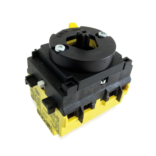 [SE163004X] 30 Amp Rotary Disconnect Switch, Motor Disconnect Switch Up To 15 HP, 4 Pole, For 22mm Hole Door Mounting, UL508 Listed