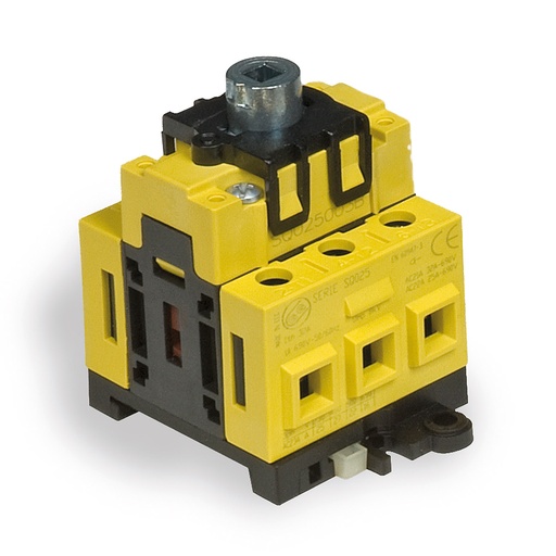 [SQ032003B] Rotary Disconnect Switch, Suitable as Motor Disconnect Switch, Panel Mount, 40 Amp, 3 Pole, UL508 Listed