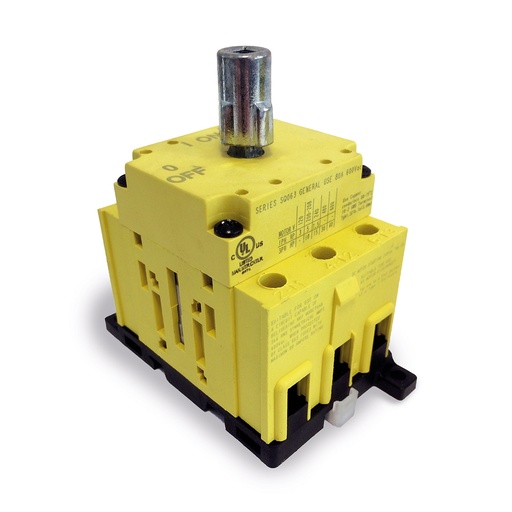 [SQ040003B] Rotary Disconnect Switch, Suitable as Motor Disconnect Switch, Panel Mount, 60 Amp, 3 Pole, UL508 Listed