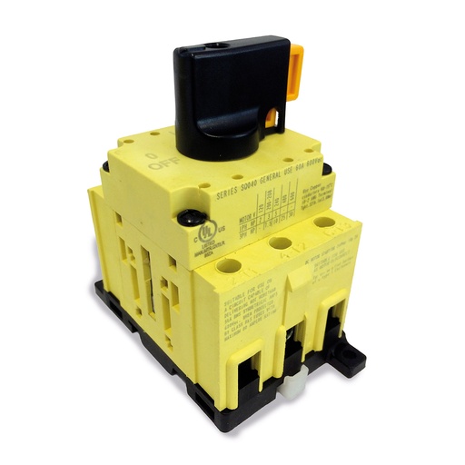 [SQ040003DL2N] Rotary Disconnect Switch, Motor Disconnect Switch, Direct Control, Panel Mount, 60 Amp, 3 Pole, UL508 Listed
