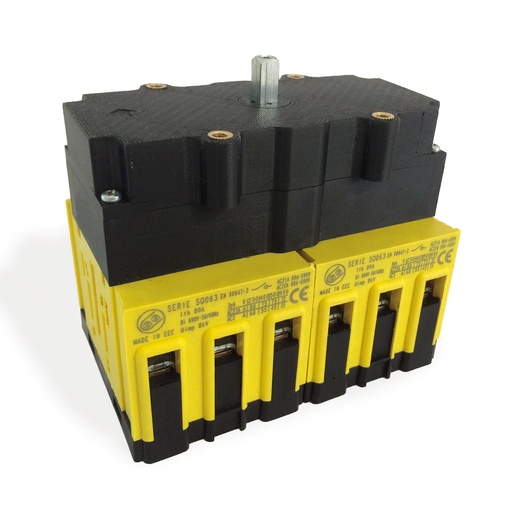 [SQ063033R] Rotary Disconnect Switch, Suitable as Motor Disconnect Switch, Door Mount, 80 Amp, Changeover 3 Pole, UL508 Listed