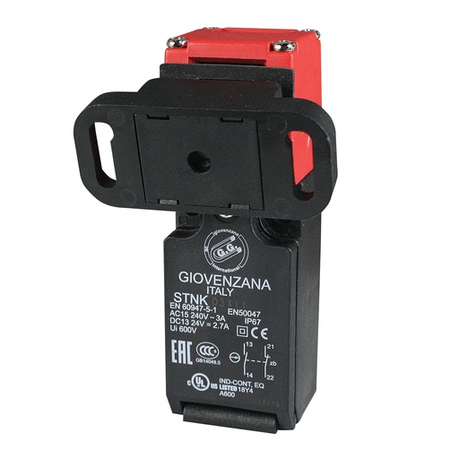 [STNK03-X11] Safety Interlock Switch, Door Lock Safety Switch, Slow Action Contacts, 1 NC And 1 NO