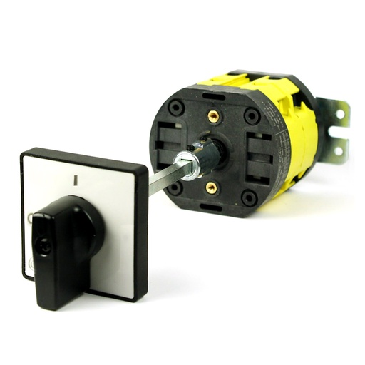 [A-101847G] ASI A-101847G Panel Mount Disconnect Switch Replacement Kit | 3 Pole, 40A, 600V AC | Black Handle, 185mm Shaft | UL508 Listed 
