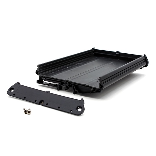 [ET107K-0215MM] PCB Tray Kit - 215mm (8.46 inches) Cut to Length 107mm PCB Tray with Feet and End Covers   