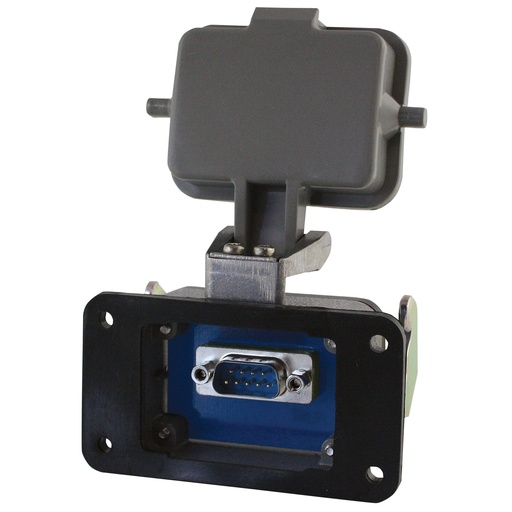[RAI-DSUB15M] Panel Interface Connector; 15-Pin HD D-Sub; M-F; Alumin Housing with Locking Cover; IP65 and NEMA 4x